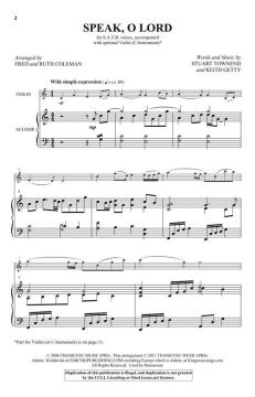 Speak, O Lord von Keith Getty (Download) 