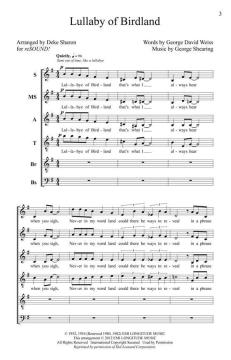 Lullaby Of Birdland von George Shearing (Download) 