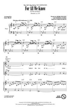 For All We Know von The Carpenters (Download) 