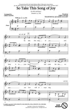 So Take This Song of Joy (Download) 