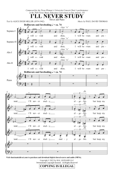 I'll Never Study von Paul David Thomas (Download) 