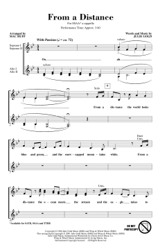 From A Distance von Julie Gold (Download) 