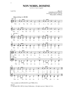 Non Nobis Domine (Rosephanye Powell) 