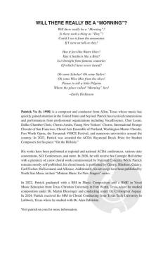 Will There Really Be a Morning? von Patrick Vu (Download) 
