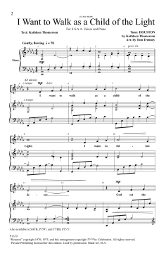 I Want to Walk as a Child of the Light von Kathleen Thomerson (Download) 