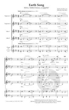 Earth Song von Frank Ticheli 