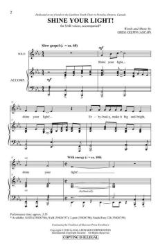 Shine Your Light! von Greg Gilpin (Download) 