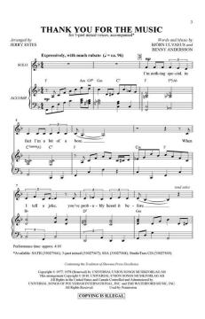 Thank You For The Music von ABBA (Download) 