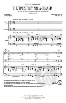 The Times They Are A-Changin' von Bob Dylan 