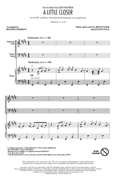 A Little Closer von Benj Pasek 