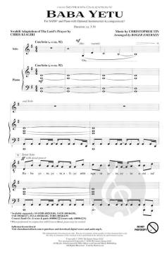 Baba Yetu von Christopher Tin (Download) 