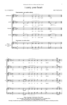 i carry your heart von Eric Whitacre (Download) 