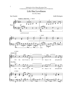 Life Has Loveliness von Judith Herrington (Download) 
