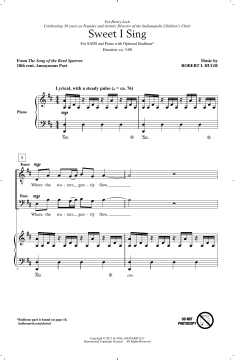 Sweet I Sing (Robert Hugh) 