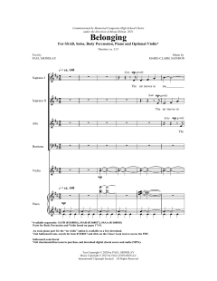 Belonging von Marie-Claire Saindon 