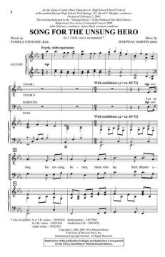 Song For The Unsung Hero von Joseph A. Martin (Download) 