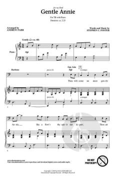 Gentle Annie von Stephen Collins Foster (Download) 