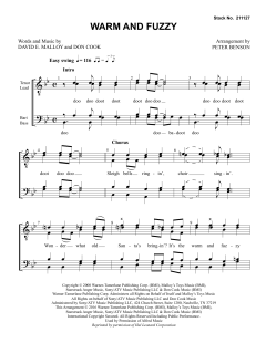 Warm and Fuzzy (Download) 
