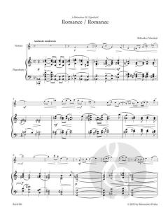 Romanze für Violine und Klavier H 186bis von Bohuslav Martinu (Download) 