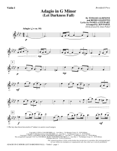 Adagio In G Minor von Tomaso Giovanni Albinoni (Download) 