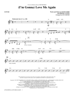 (I'm Gonna) Love Me Again von Bernie Taupin (Download) 