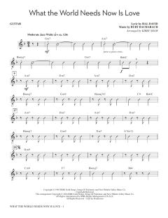 What the World Needs Now Is Love von Burt Bacharach (Download) 