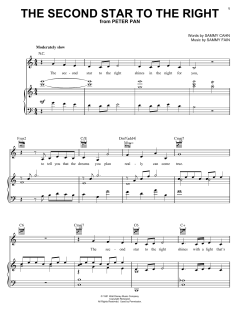 The Second Star To The Right von Sammy Cahn (Download) 