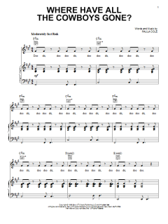 Where Have All The Cowboys Gone? von Paula Cole (Download) 