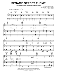 Sesame Street Theme von Joe Raposo (Download) 