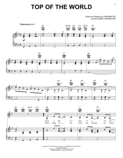 Top Of The World von John Bettis (Download) 
