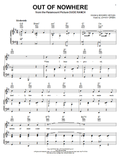 Out Of Nowhere von Bing Crosby (Download) 