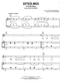 Dites-Moi (Tell Me Why) von Rodgers & Hammerstein (Download) 