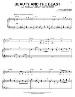 Beauty And The Beast von Alan Menken (Download) 