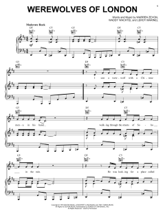 Werewolves Of London von Warren Zevon (Download) 