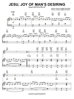 Jesu, Joy Of Man's Desiring von Johann Sebastian Bach (Download) 