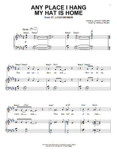 Any Place I Hang My Hat Is Home von Johnny Mercer (Download) 