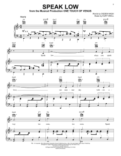Speak Low von Kurt Weill (Download) 