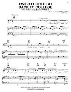 I Wish I Could Go Back To College von Avenue Q (Download) 