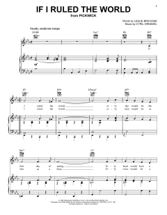 If I Ruled The World von Leslie Bricusse (Download) 