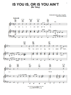 Is You Is, Or Is You Ain't (Ma' Baby) von Bing Crosby (Download) 
