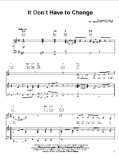 It Don't Have To Change von John Legend (Download) 