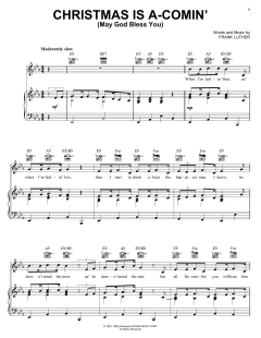 Christmas Is A-Comin' (May God Bless You) von Frank Luther (Download) 