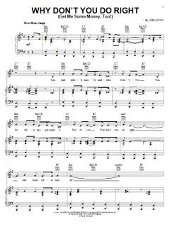 Why Don't You Do Right (Get Me Some Money, Too!) von Peggy Lee (Download) 