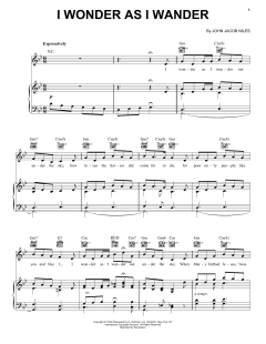 I Wonder As I Wander von John Jacob Niles (Download) 