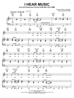 I Hear Music von Frank Loesser (Download) 