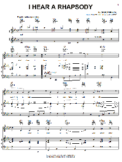I Hear A Rhapsody von Jack Baker (Download) 