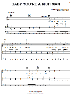 Baby You're A Rich Man von The Beatles (Download) 