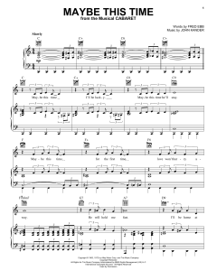 Maybe This Time von Fred Ebb (Download) 