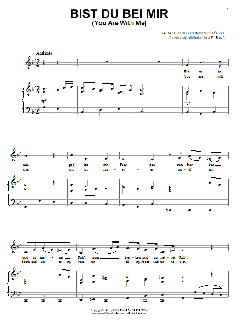 Bist Du Bei Mir von Gottfried Heinrich Stölzel (Download) 