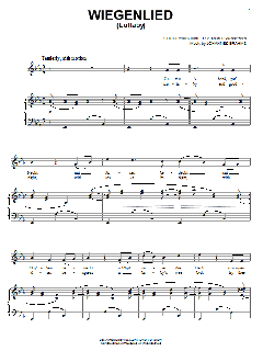 Lullaby (Cradle Song) von Johannes Brahms (Download) 
